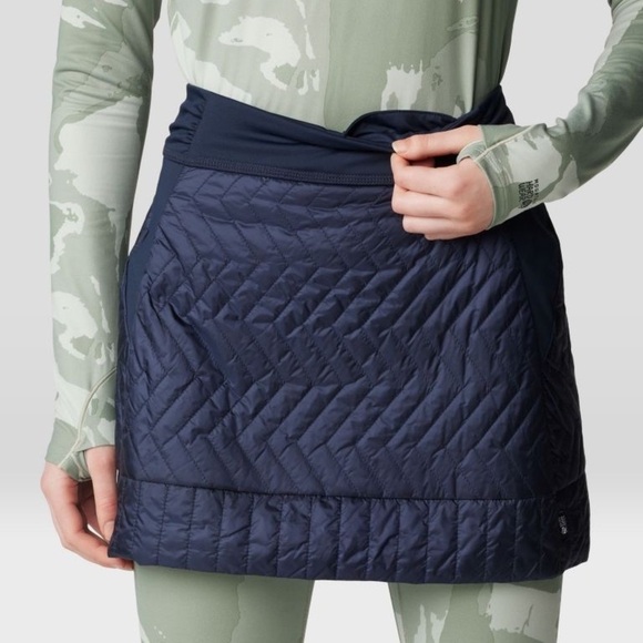 Mountain Hardwear Trekkin Insulated Black Quilted Skirt - Picture 1 of 6